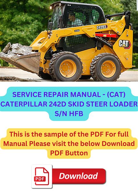 cat 242d skid steer service manual|caterpillar 242d3 skid steer loader.